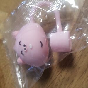 Piggy straw topper NEW